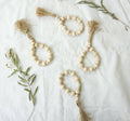 Farm house wooden bead napkin ring | Wood beads napkin holder | Boho napkin holder | Set of 4| Farmhouse table setting