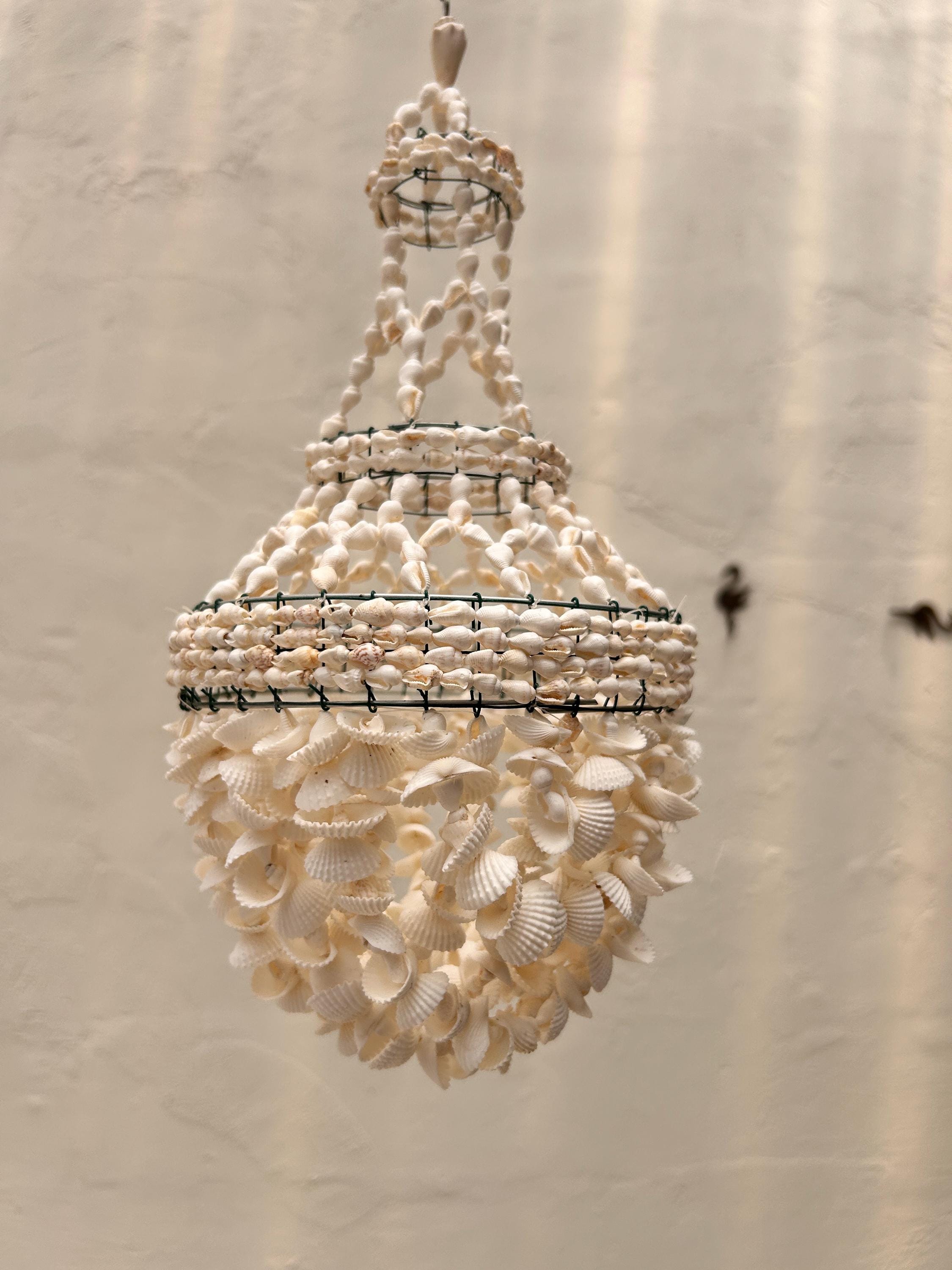 Style 6 Small Sea Shell Pendant Light – Boho Coastal Chandelier