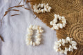 SET OF 4 White coral napkin ring | white shells napkin ring | beach parties napkin ring