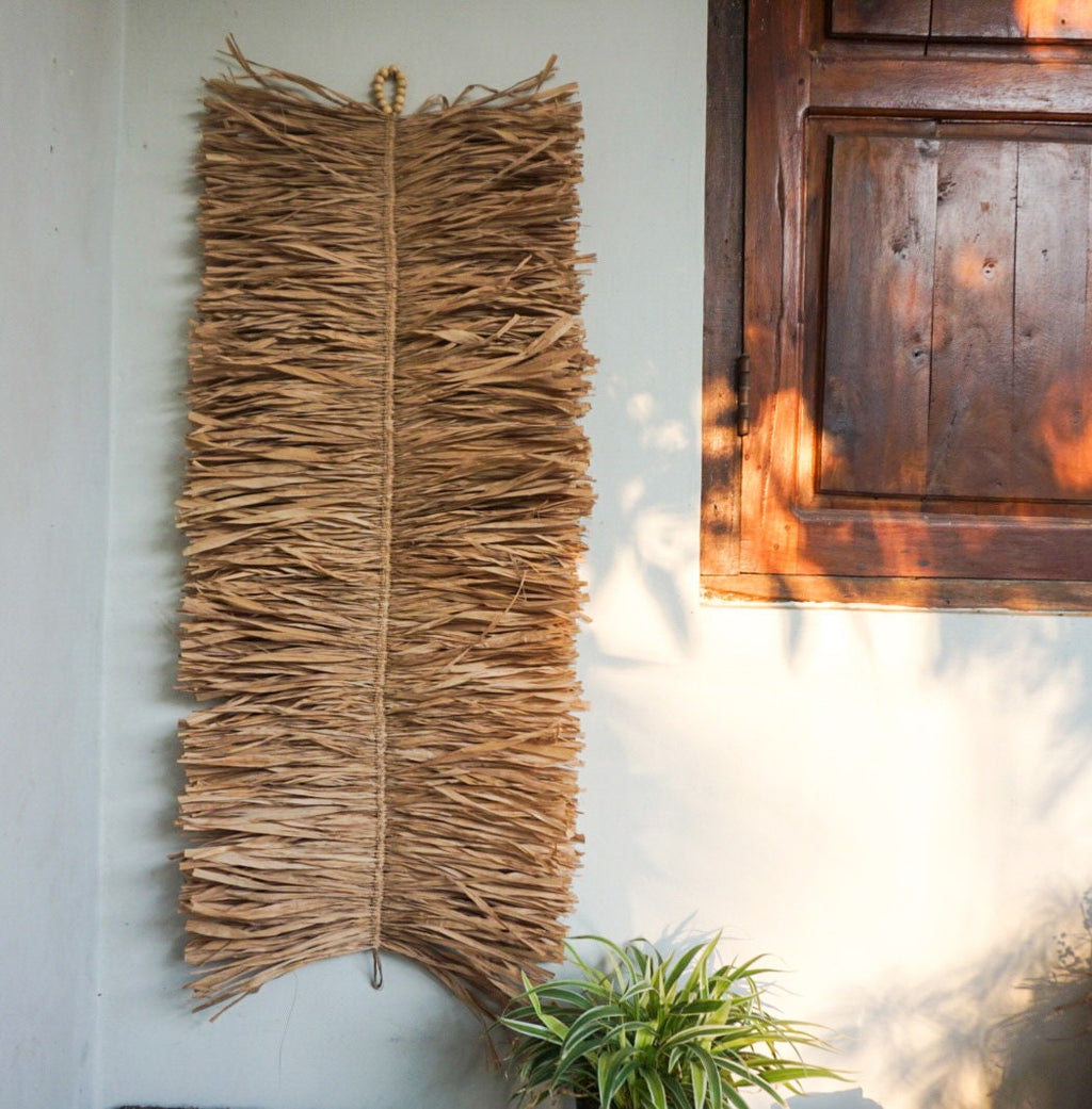 Bali Art Seagrass Wall Hanging – Natural Handwoven Decor