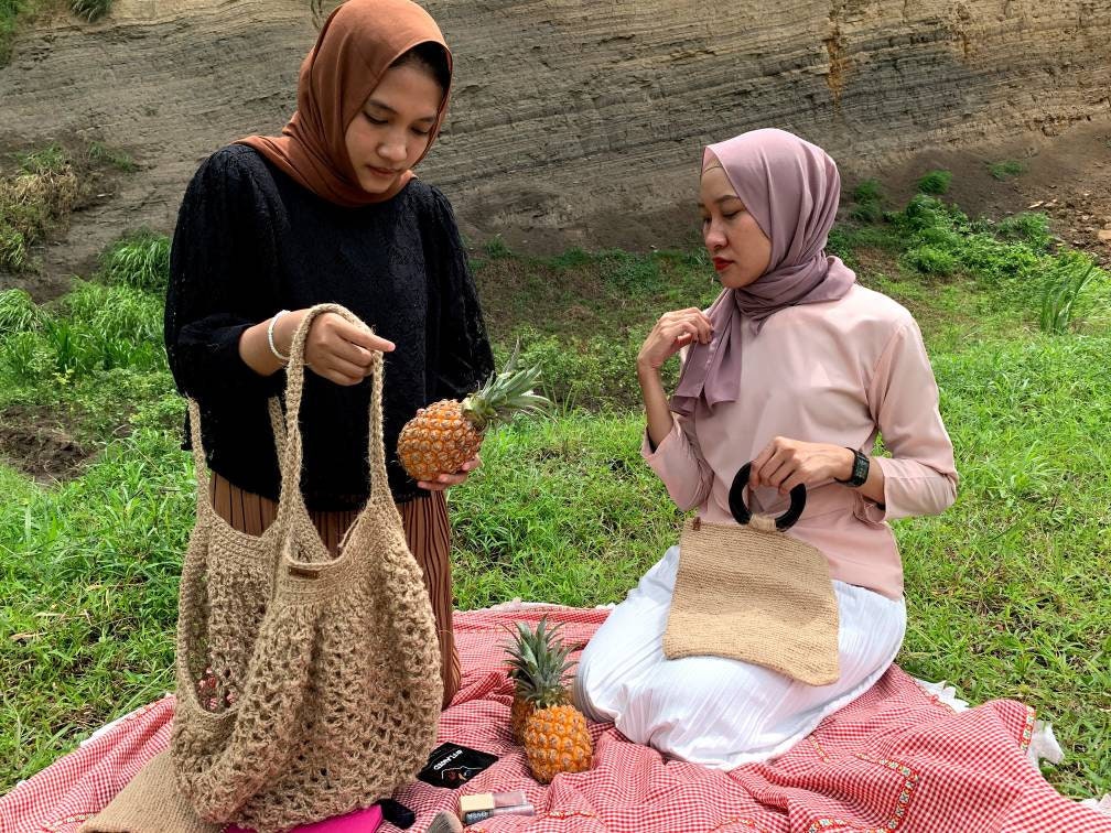 Jute Crochet Net Bag – Market & Beach Tote