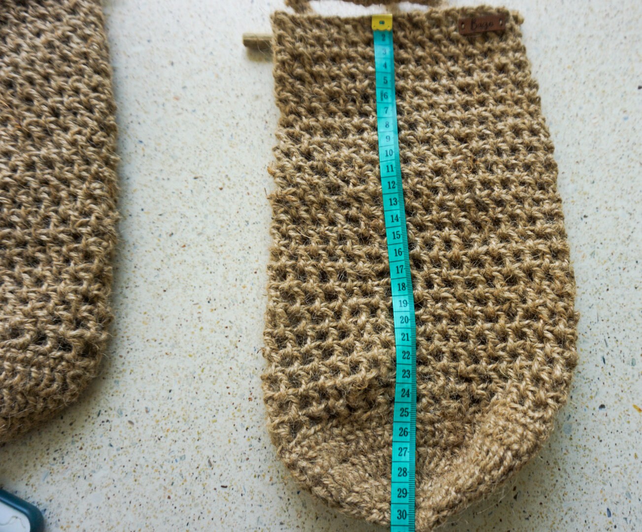 Set of 2 Jute Hanging Baskets – Large Natural Twine Storage