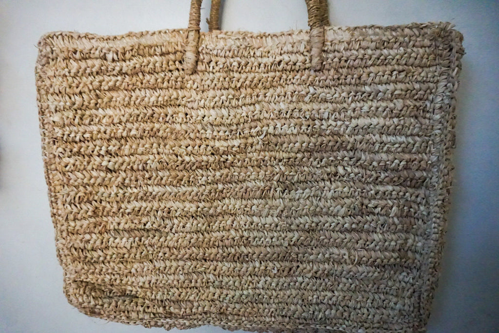 Large Raffia Crochet Beach Bag – Summer Tote