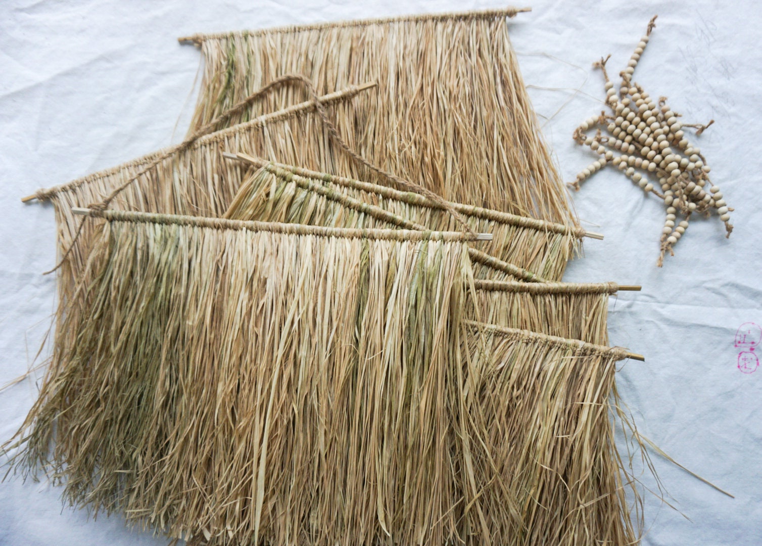 Bali Art seagrass layered wall hanging