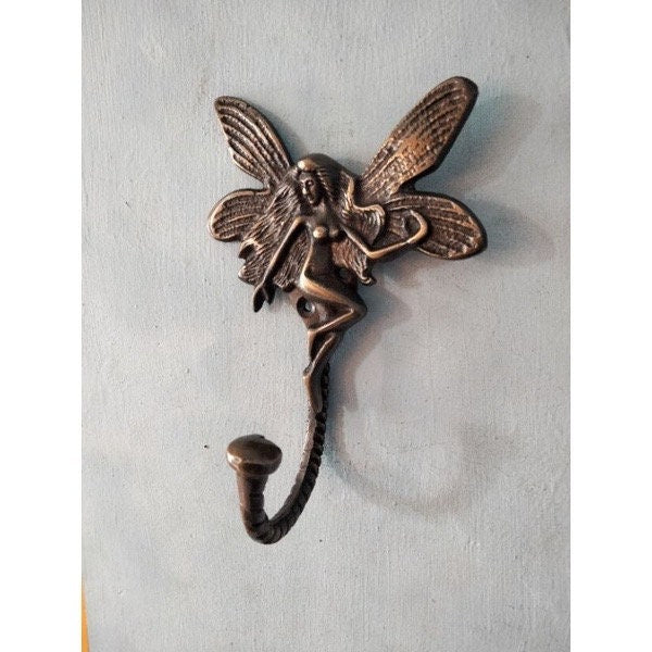 4.7 inches pairs Angels solid brass | hook vintage look brass | Coats vintage hook