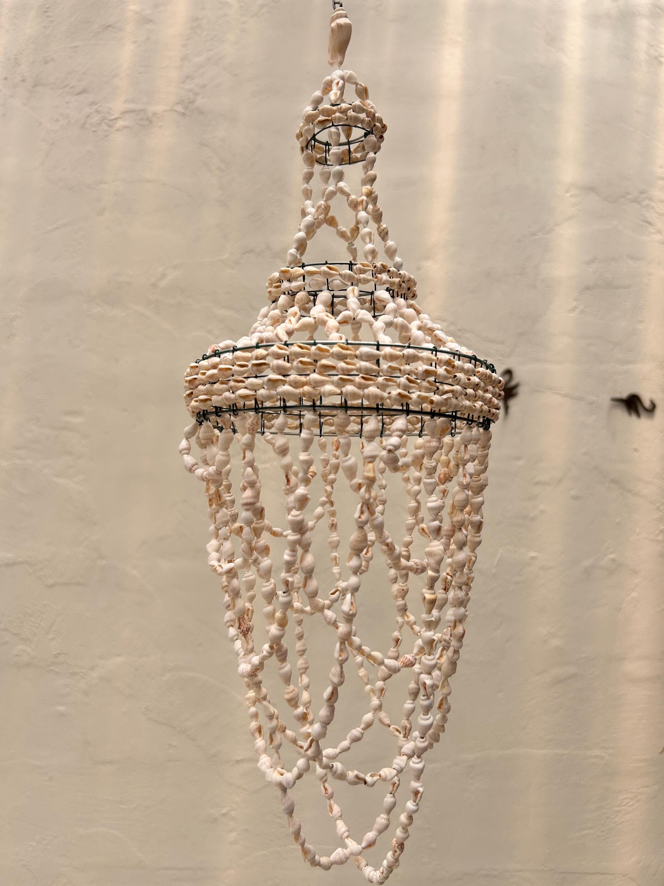 Style 7 Small Sea Shell Pendant Light – Boho Coastal Chandelier
