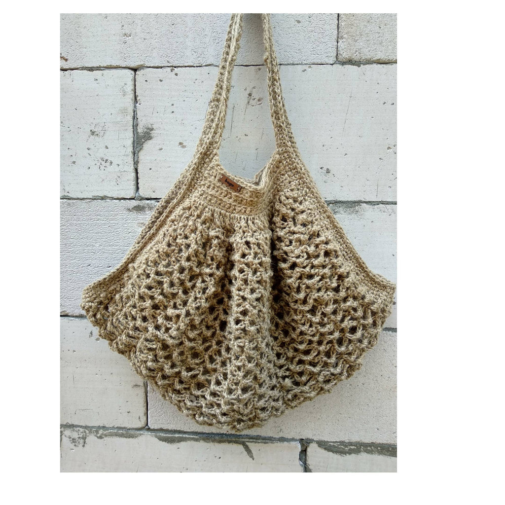 Jute Crochet Net Bag – Market & Beach Tote