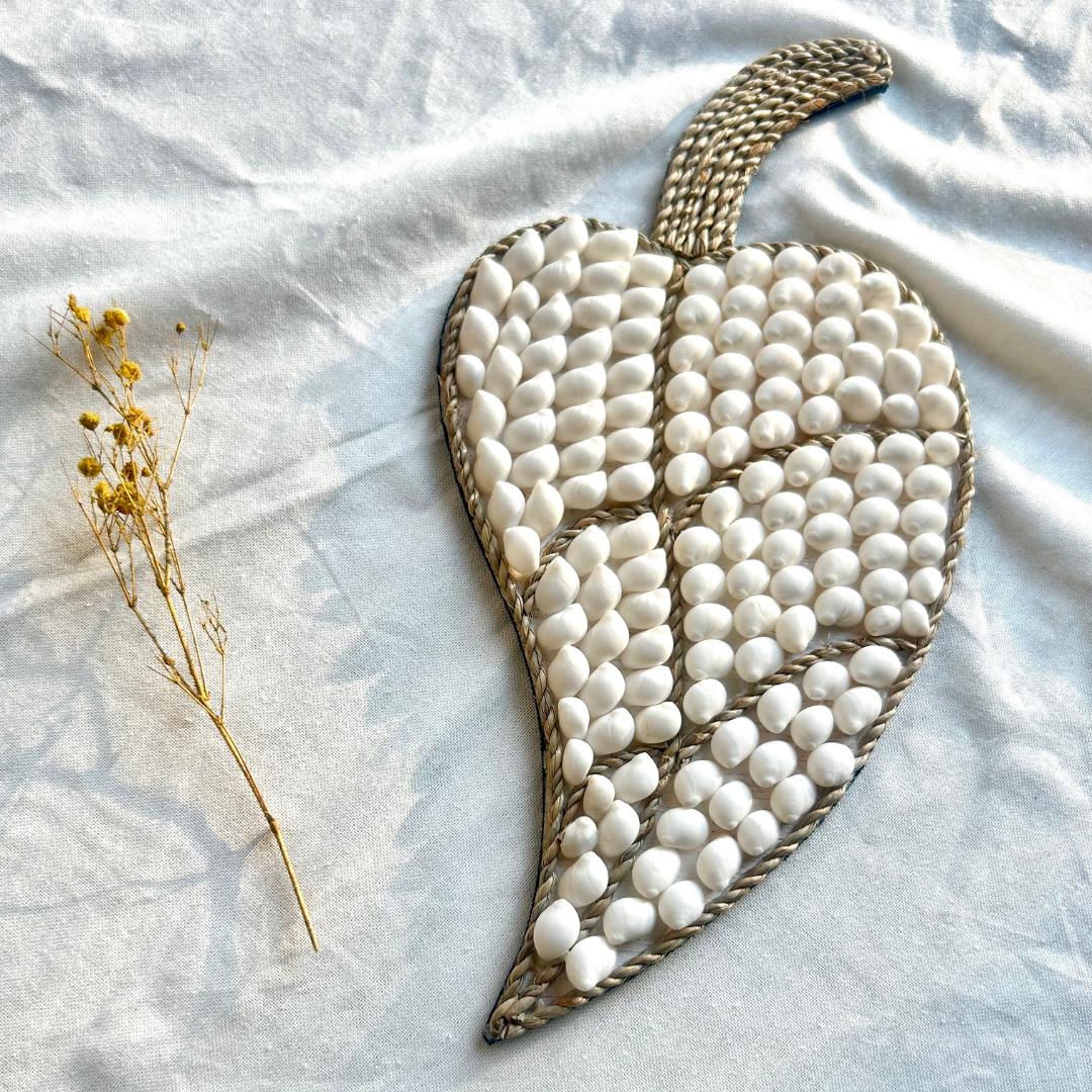 Leaf Shape Boho Nursery Sea Shells Decor