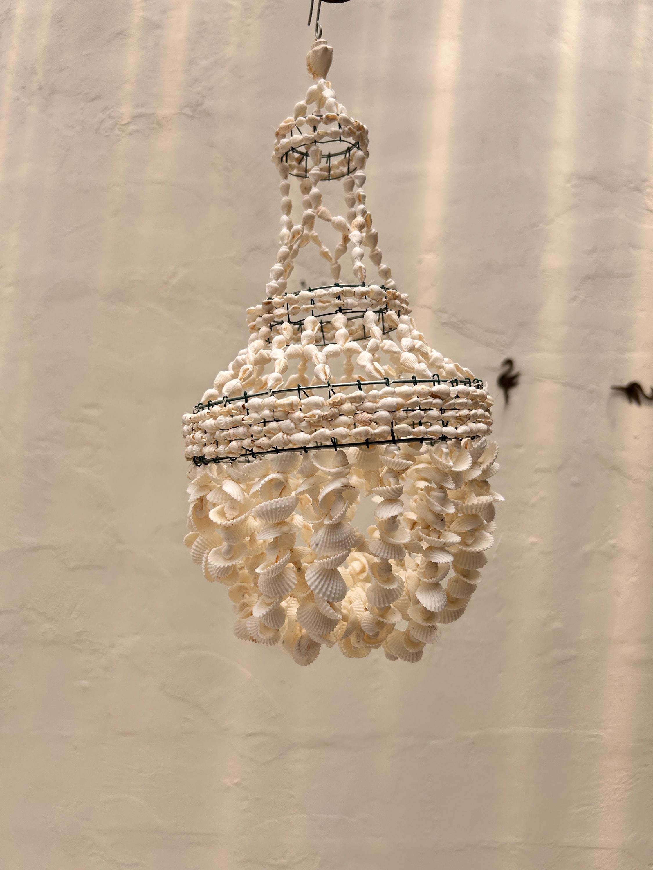 Style 6 Small Sea Shell Pendant Light – Boho Coastal Chandelier