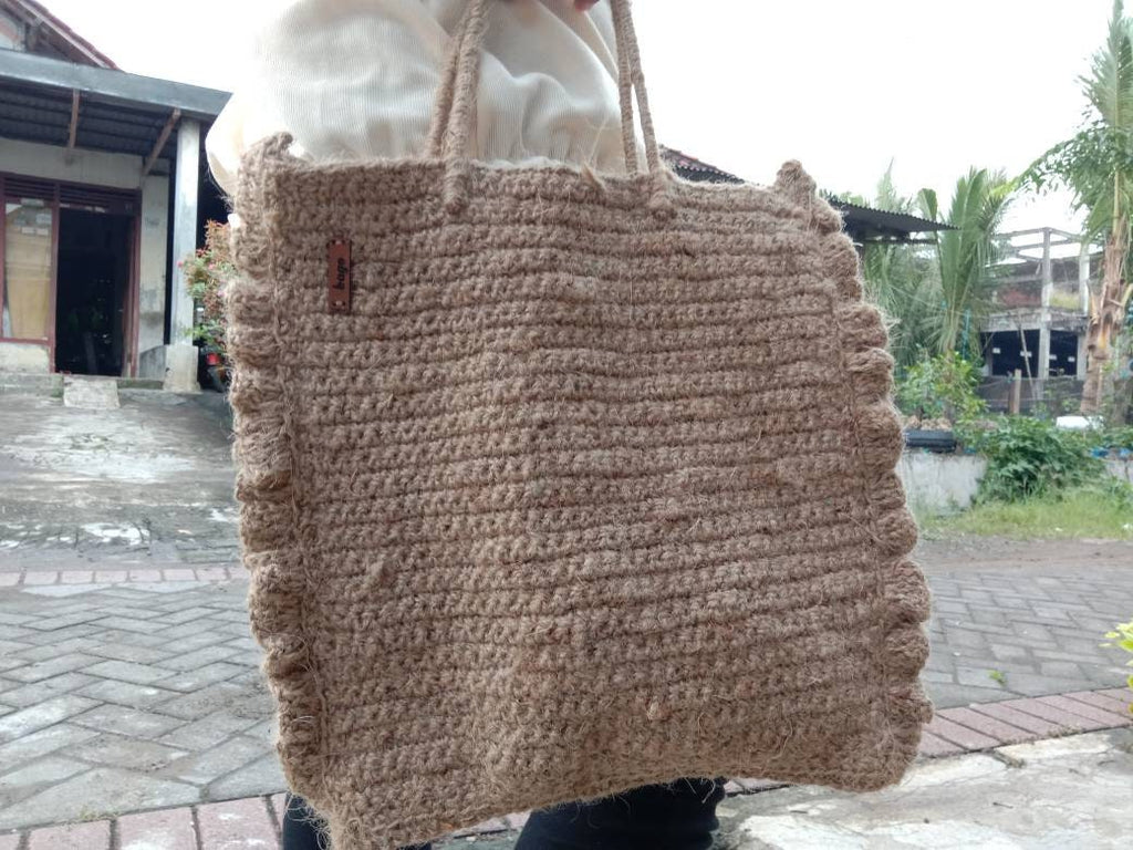 Jute Crochet Tote Bag – Eco-Friendly Summer Carryall