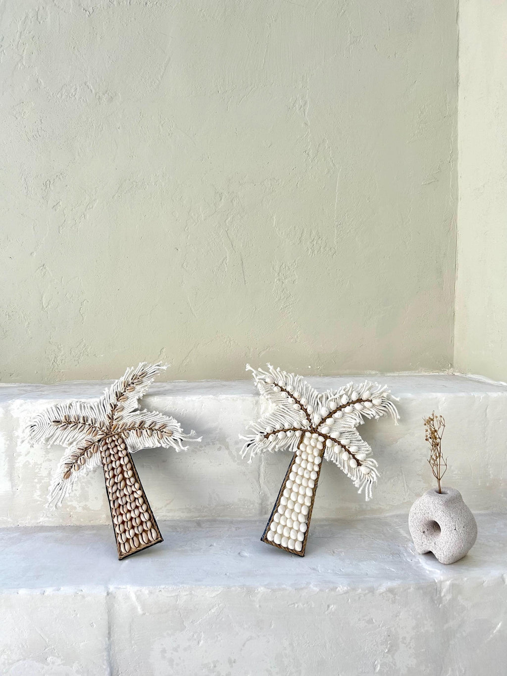 Boho Palm Tree Wall Hanging with Sea Shells