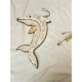 Dolphin Shape Boho Nursery Sea Shells Decor