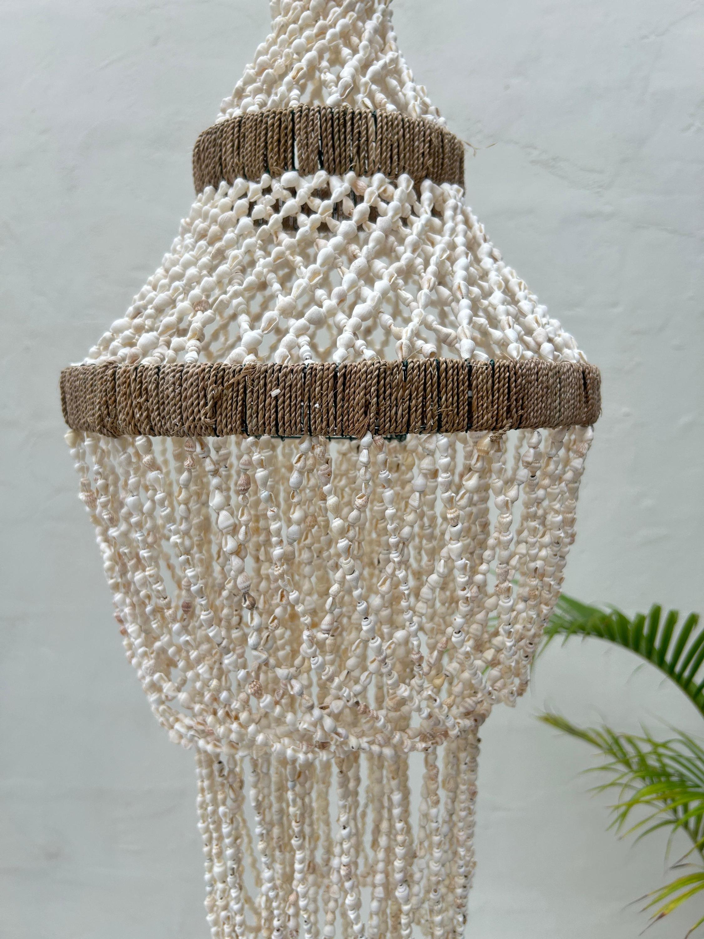 Style 1 Sea Shell Pendant Light – Boho Coastal Chandelier