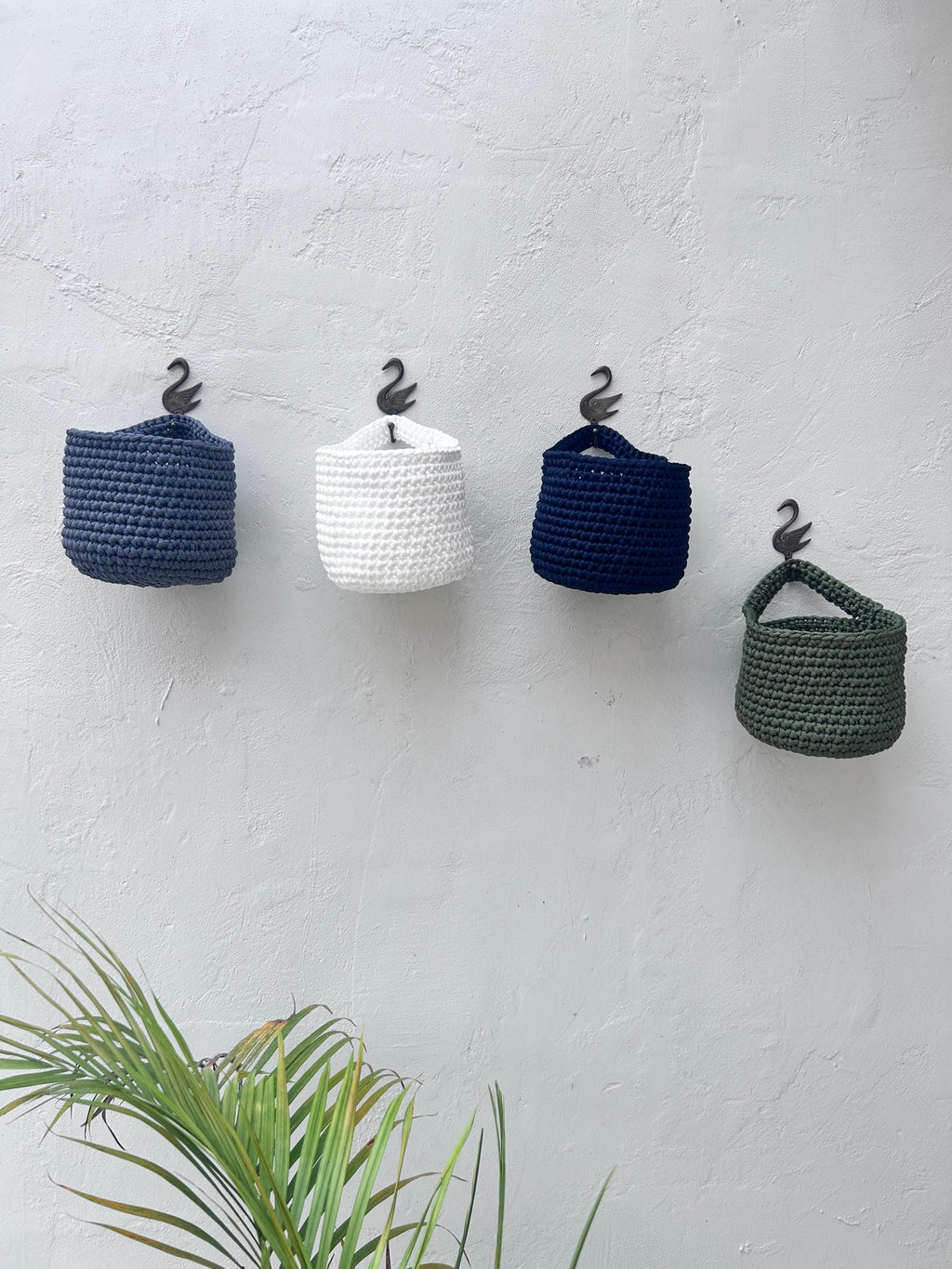Woven Wall Hanging Basket – Boho Kitchen Storage Organizer