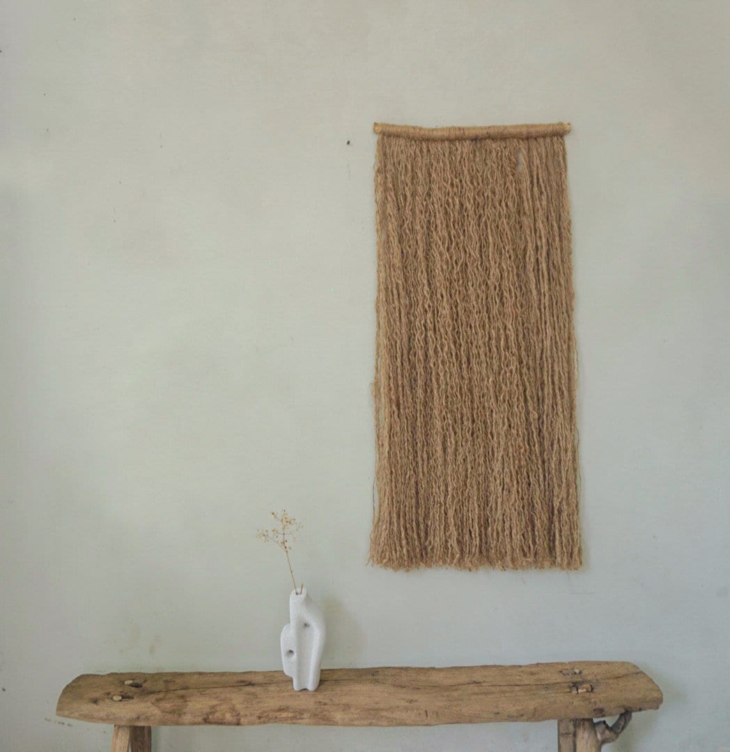 Wabi-Sabi Jute Wall Art – Simple Mediterranean Decor