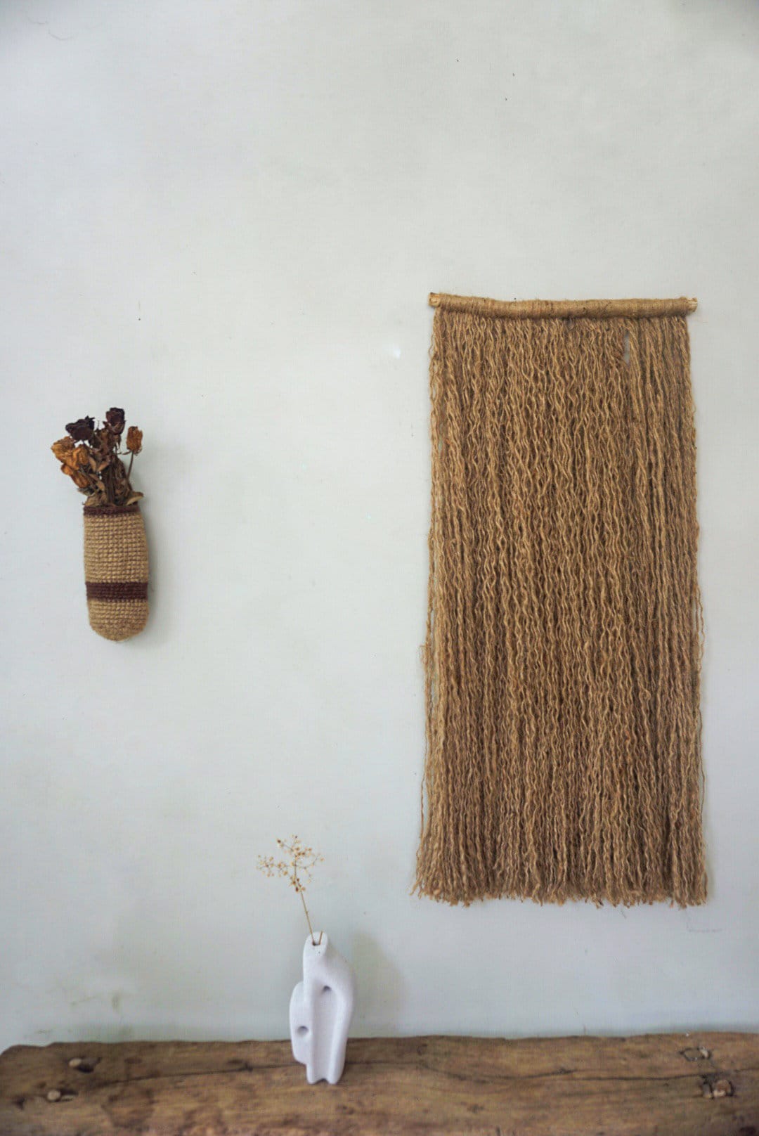 Wabi-Sabi Jute Wall Art – Simple Mediterranean Decor