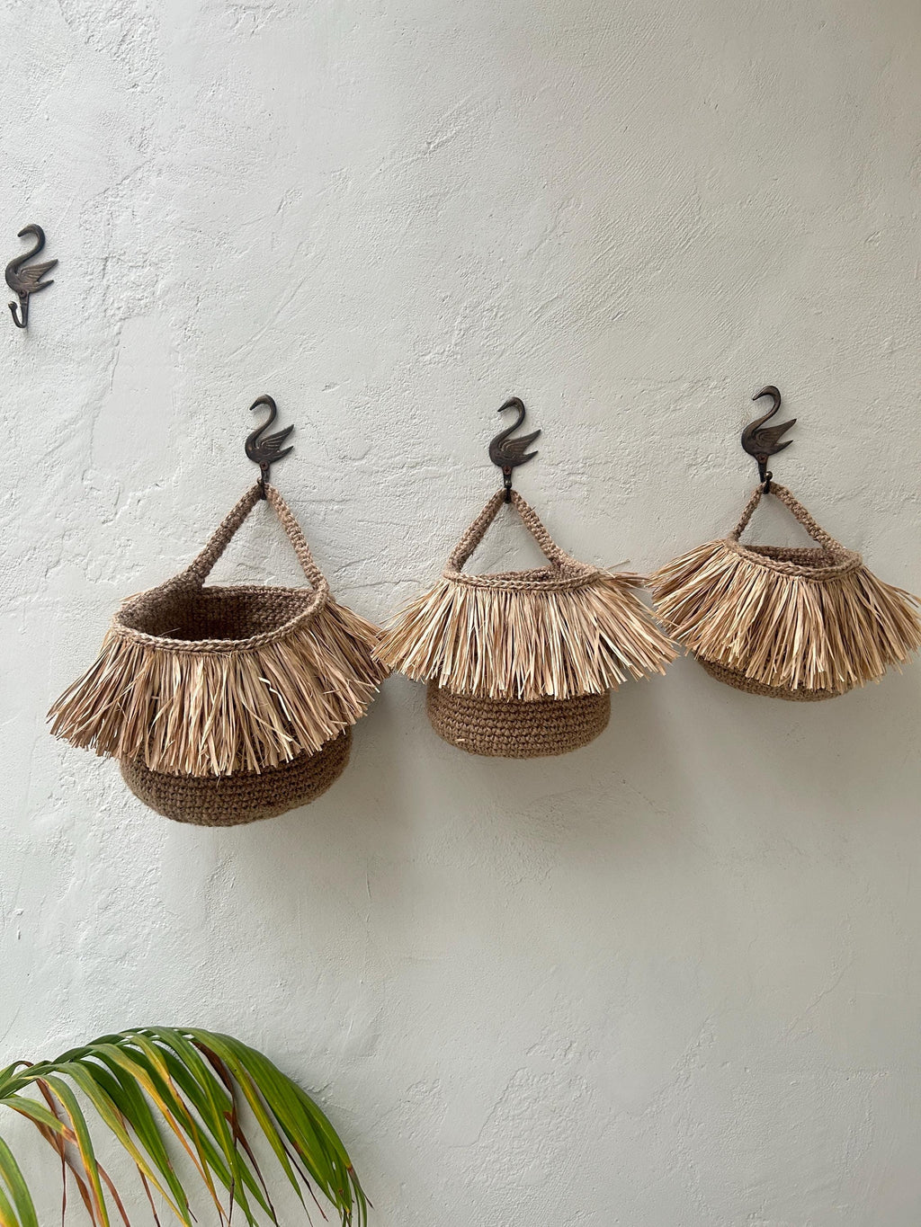 Hawaiian Jute Hanging Basket – Decorative Boho Storage