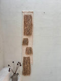 Wabi Sabi Textile Wall Art – Minimalist Natural Fiber Tapestry