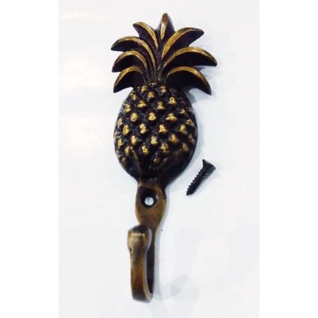 A pairs pineapple shape brass hook | solid brass hook | vintage look brass hook