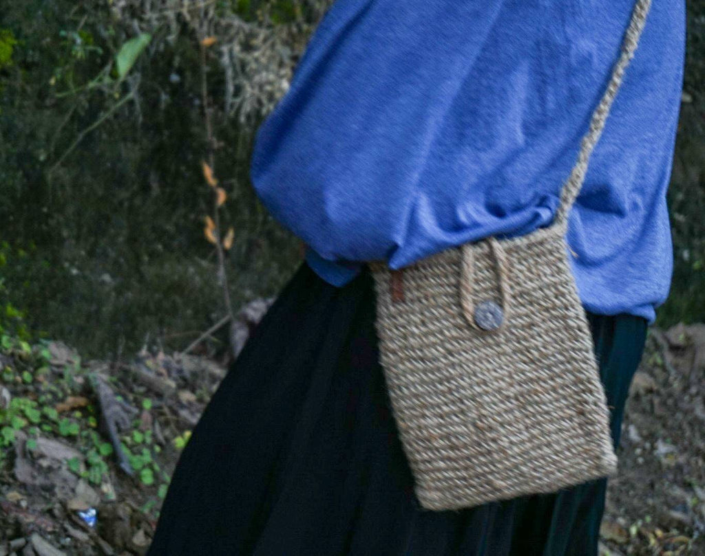 Mini Jute Crochet Crossbody Bag – Phone Pouch