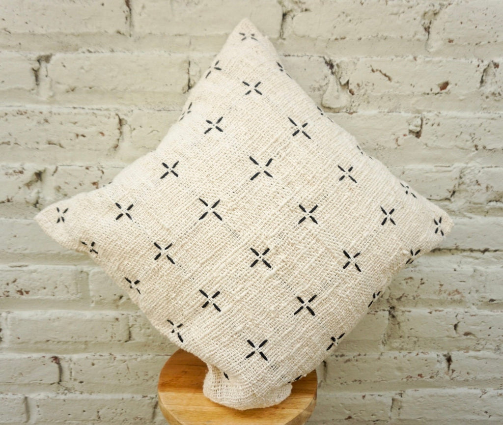 Boho Hand-Stitched Pillow Cover