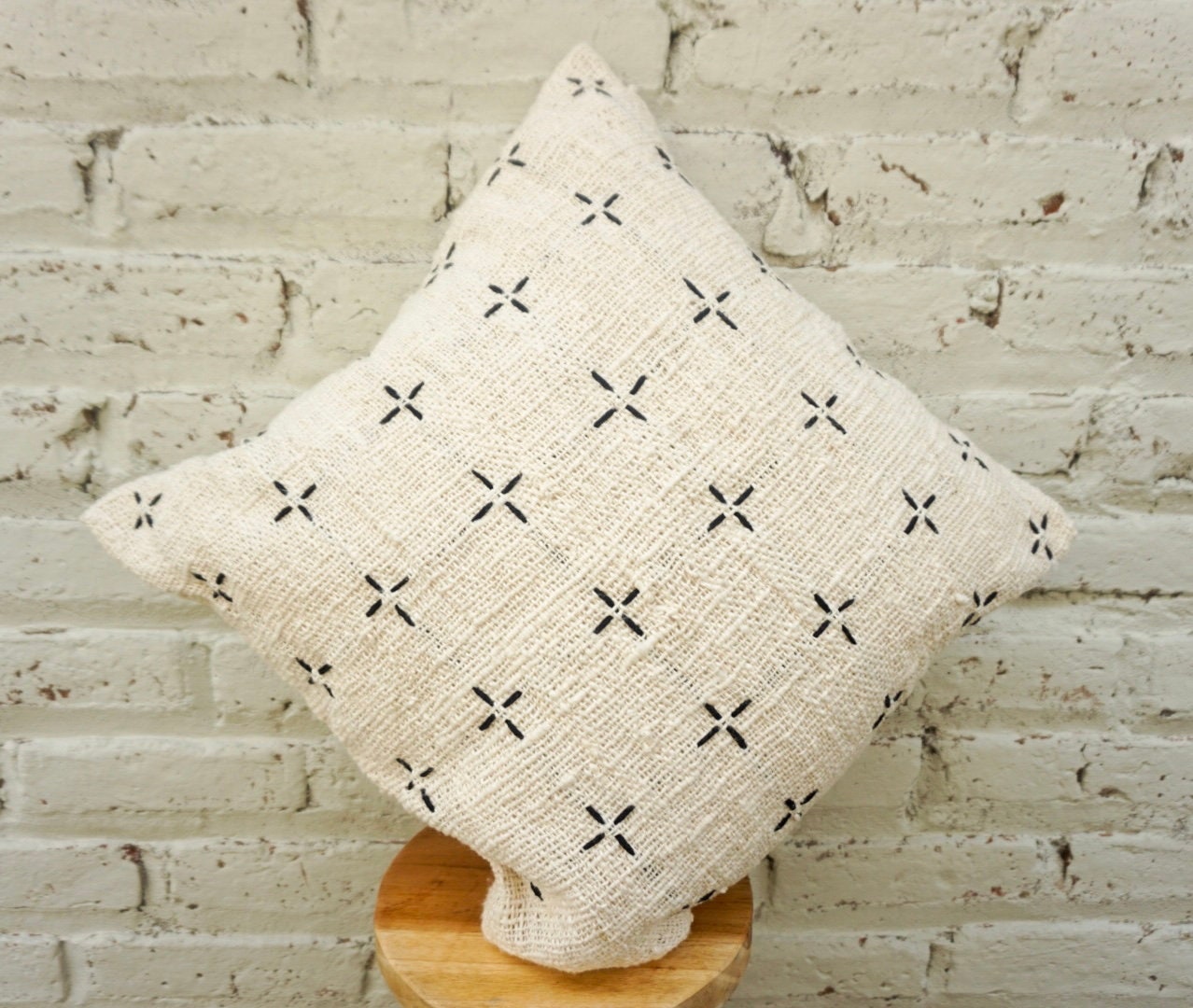 Boho Hand-Stitched Pillow Cover