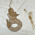 Small Size - Mermaid Boho Nursery Wall Decor: Handmade Sea Shell Art