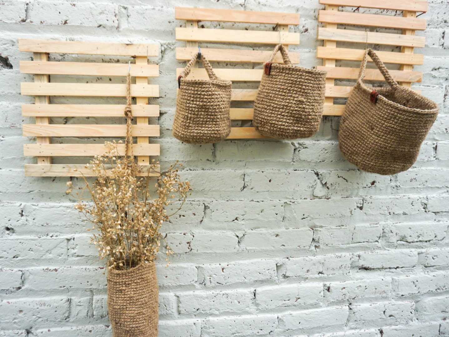 Jute indoor planter |Jute fruit hanging basket | jute vegetable hanging basket | handmade kitchen hanging basket | farm house hanging basket