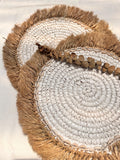 Handwoven Natural Fiber Placemat - Decorative Mat