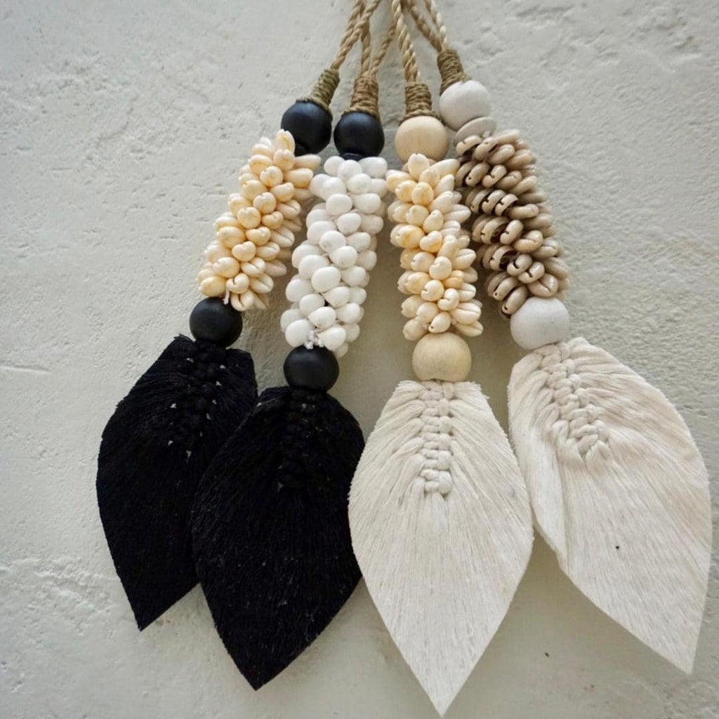 Boho Sea Shells Curtain Tie Back