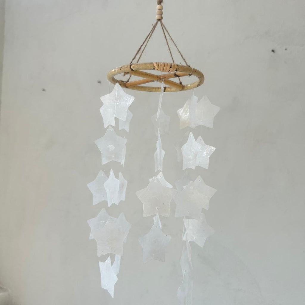 White Star capiz shells wind chime