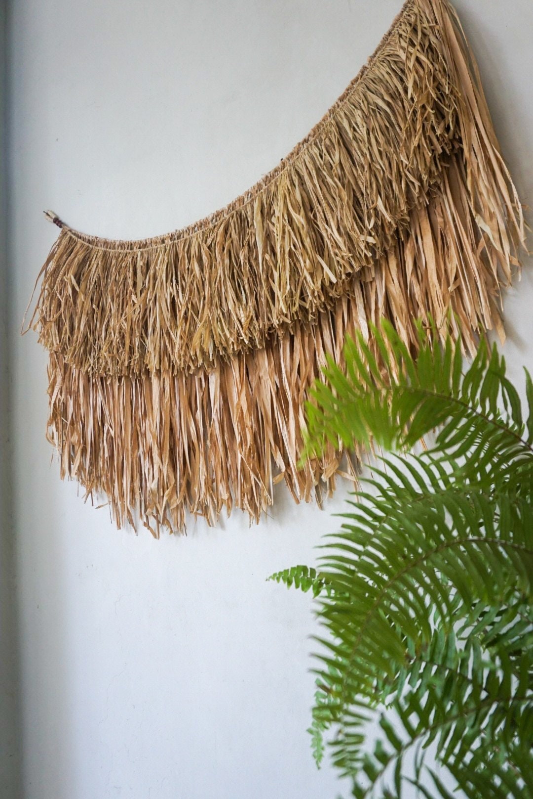 Extra Large Seagrass Wall Hanging – Boho Farmhouse Decor
