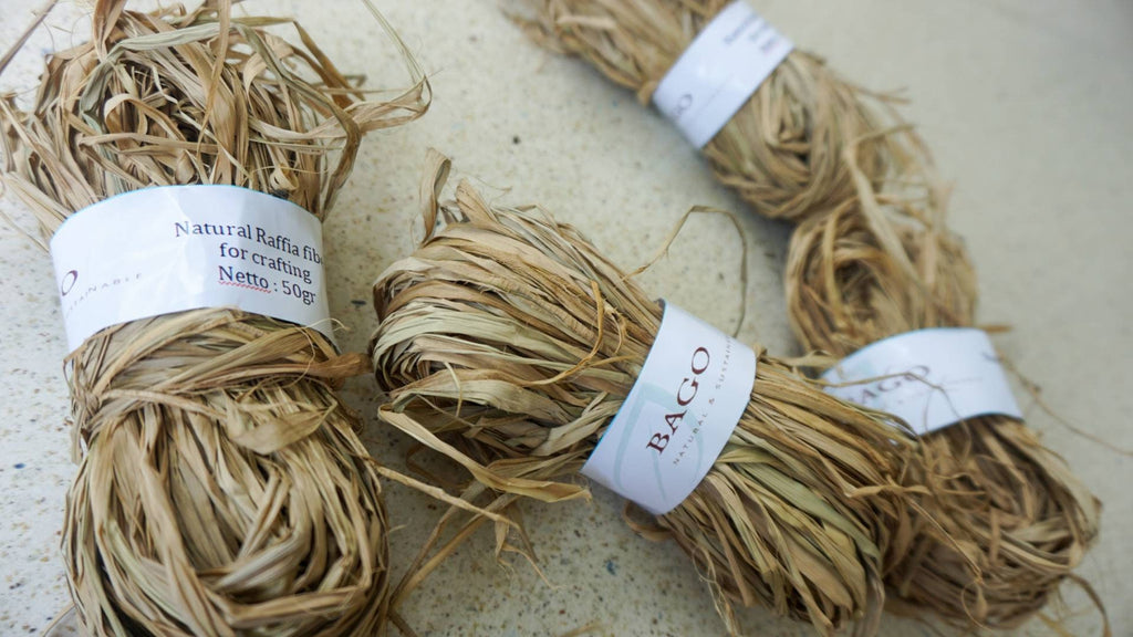 Natural raffia fiber 50gr | natural palm leaves | raffia fiber for decoration | natural raffia for crafting