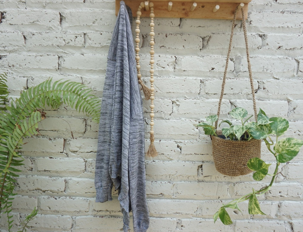 Jute Crochet hanging planter | Jute hanging plant basket | hanging planter | crochet vase | Jute indoor planter