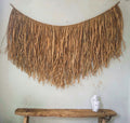 Boho Minimalist Raffia Wall Hanging – Natural Seagrass Decor