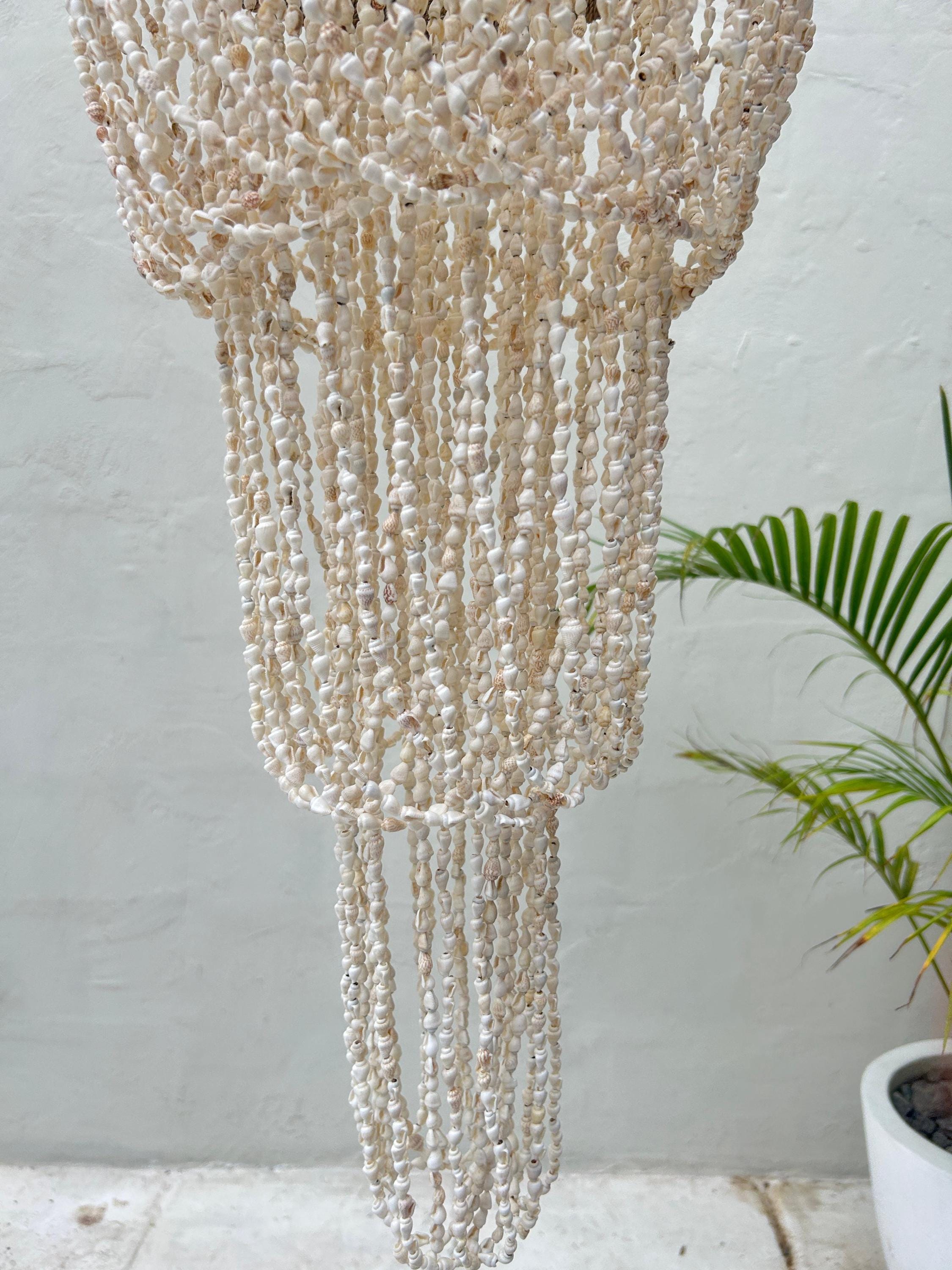 Style 1 Sea Shell Pendant Light – Boho Coastal Chandelier
