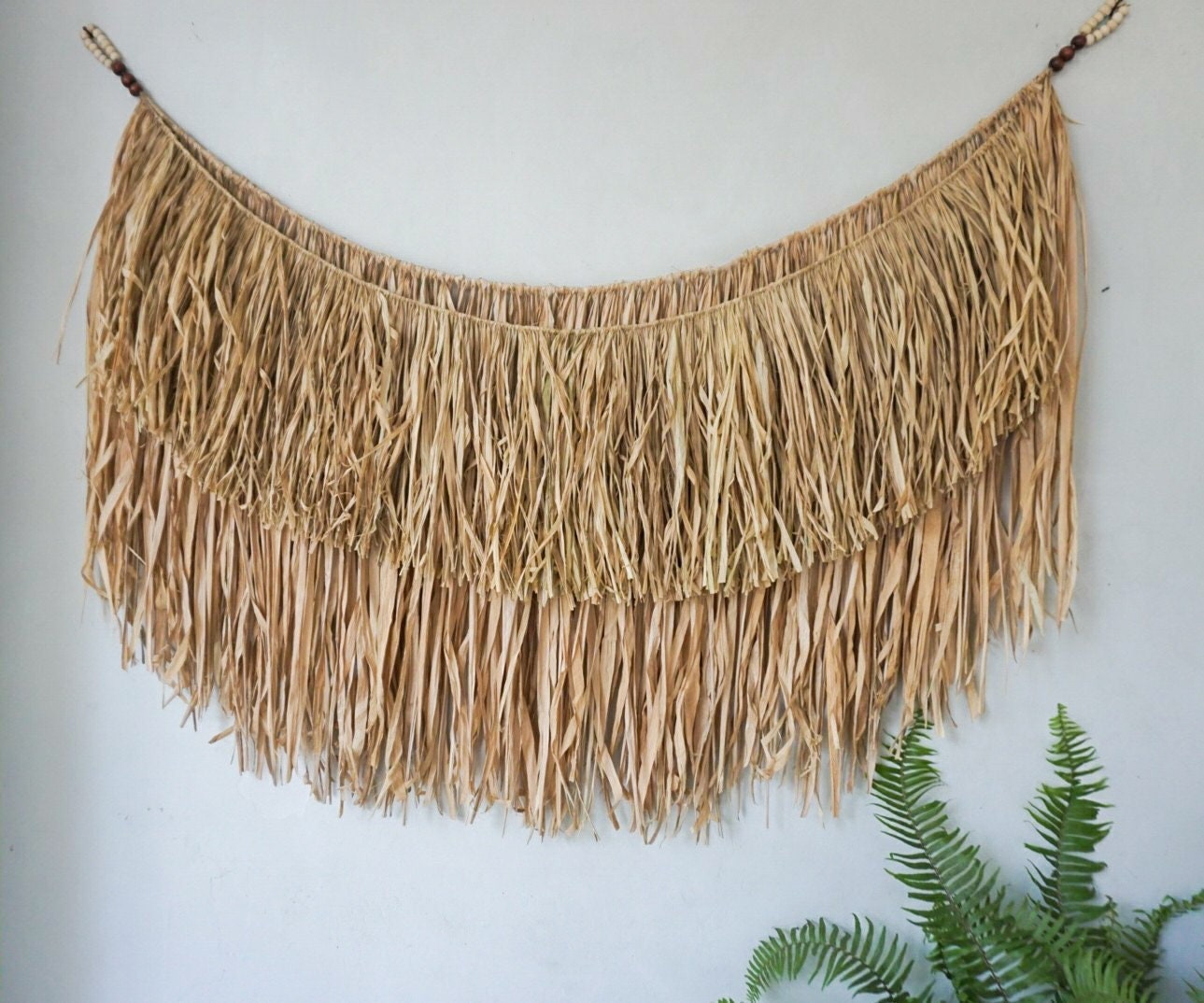 Extra Large Seagrass Wall Hanging – Boho Farmhouse Decor