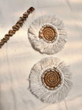 Boho Raffia & Cowrie Shell Coasters