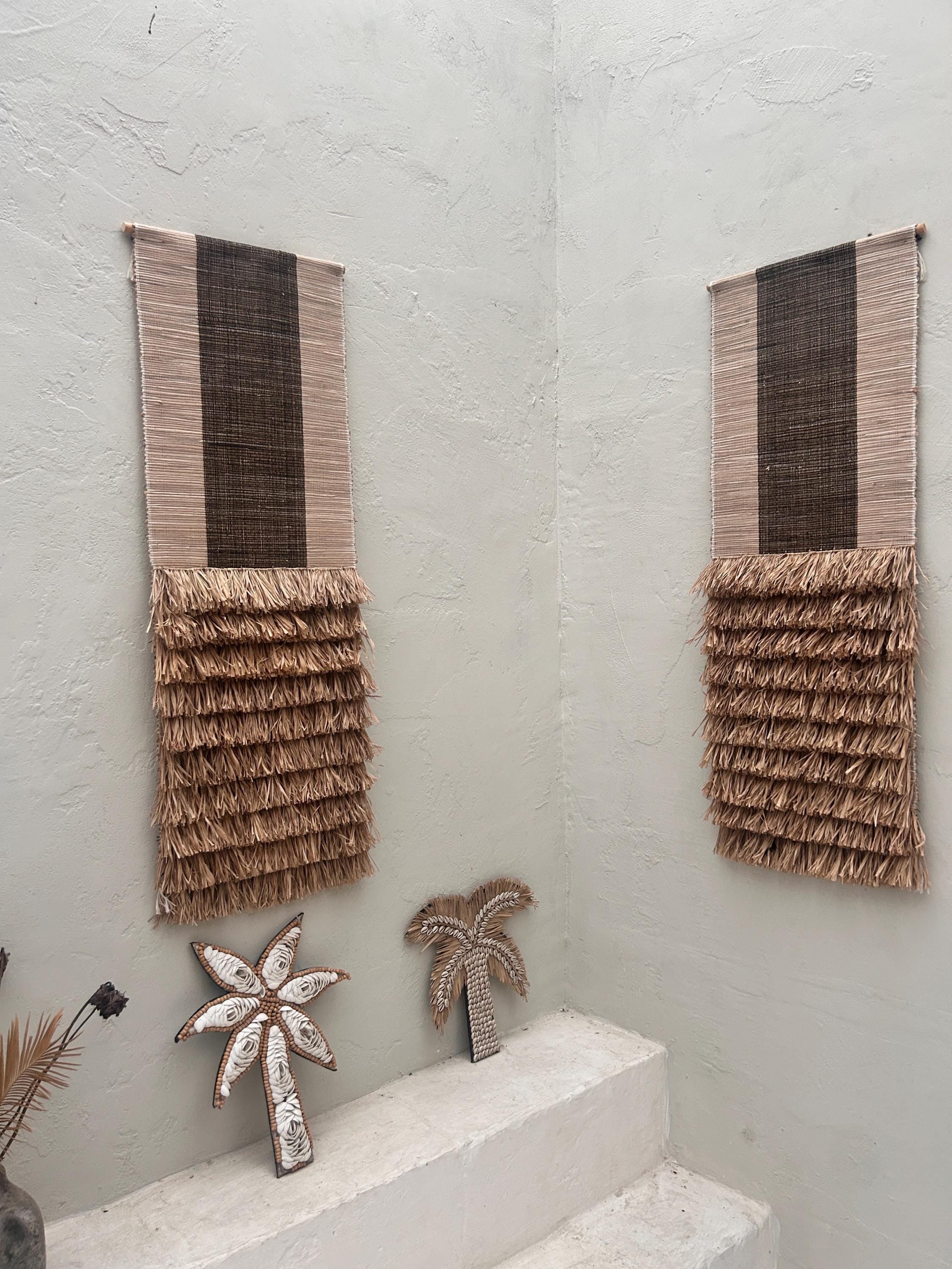 Beige Modern Mediterranean raffia art