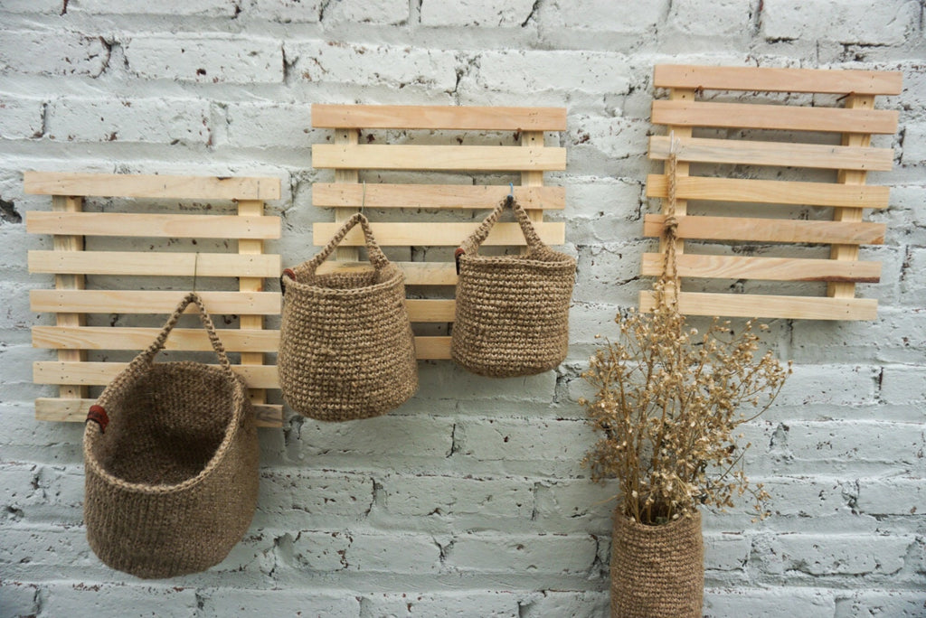 Jute indoor planter |Jute fruit hanging basket | jute vegetable hanging basket | handmade kitchen hanging basket | farm house hanging basket