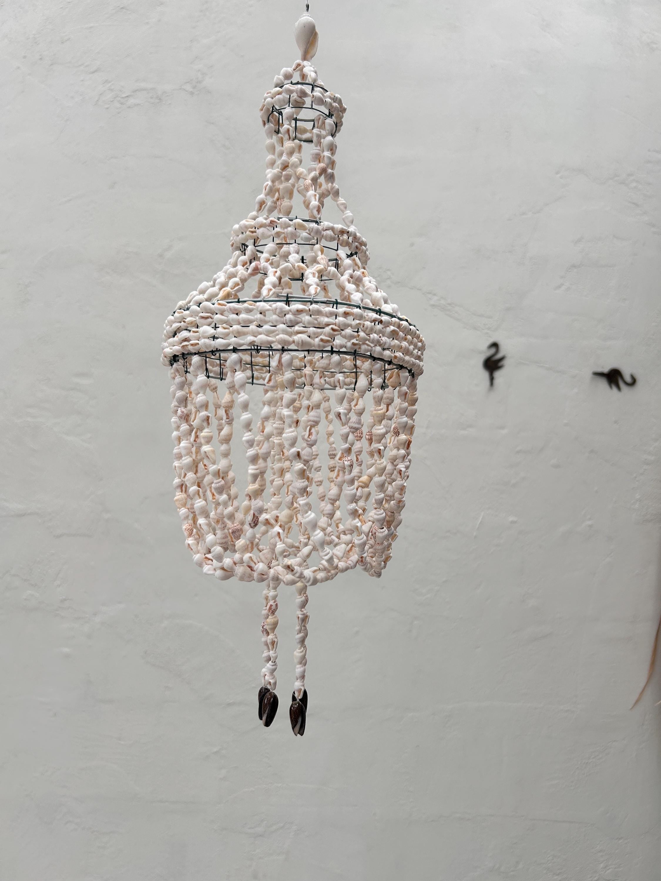 Style 5 Small Sea Shell Pendant Light – Boho Coastal Chandelier