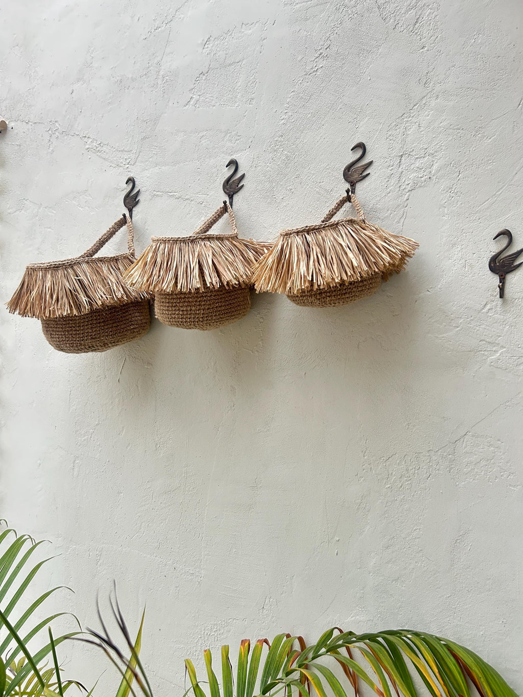 Hawaiian Jute Hanging Basket – Decorative Boho Storage
