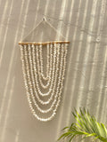 White Shells Boho Wall Hanging – Coastal Beach House Decor