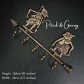 PETRUK and GARENG vintage brass hook | Javanese ethnic solid brass hook | Javanese Traditional figure brass hook | vintage look brass hook