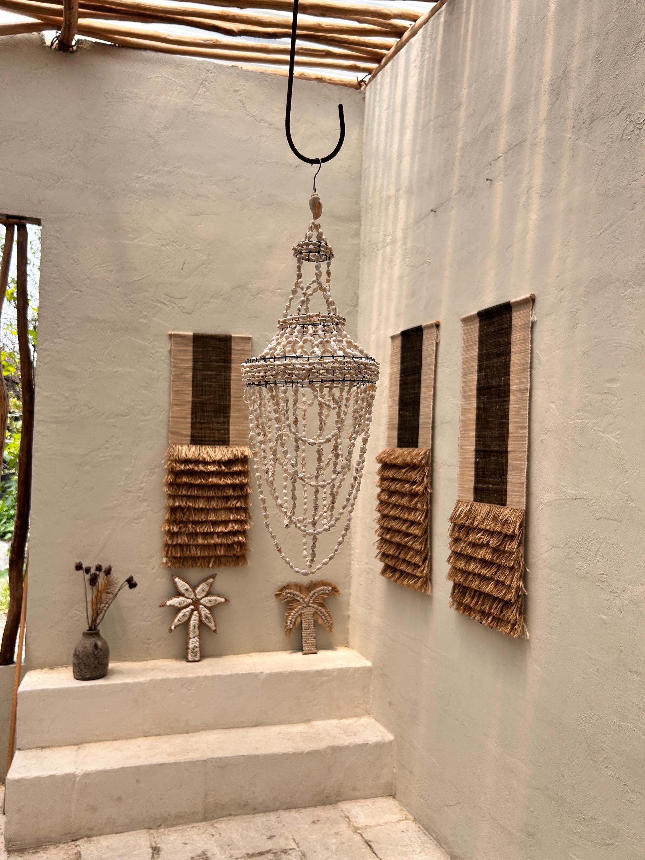 Style 7 Small Sea Shell Pendant Light – Boho Coastal Chandelier