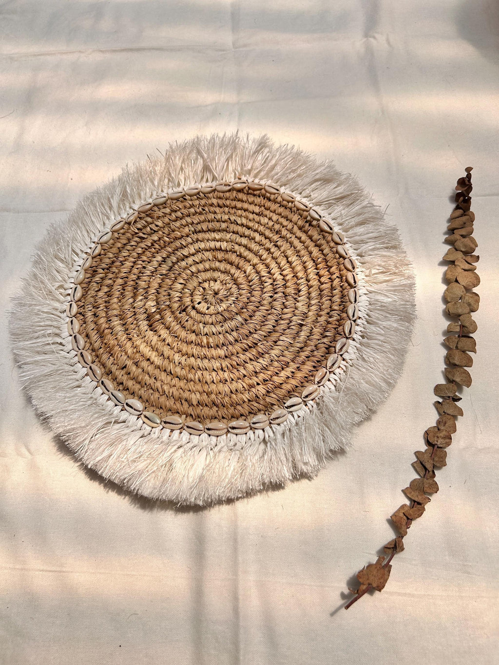 White Fringes Coastal & Boho Chic Table Setting