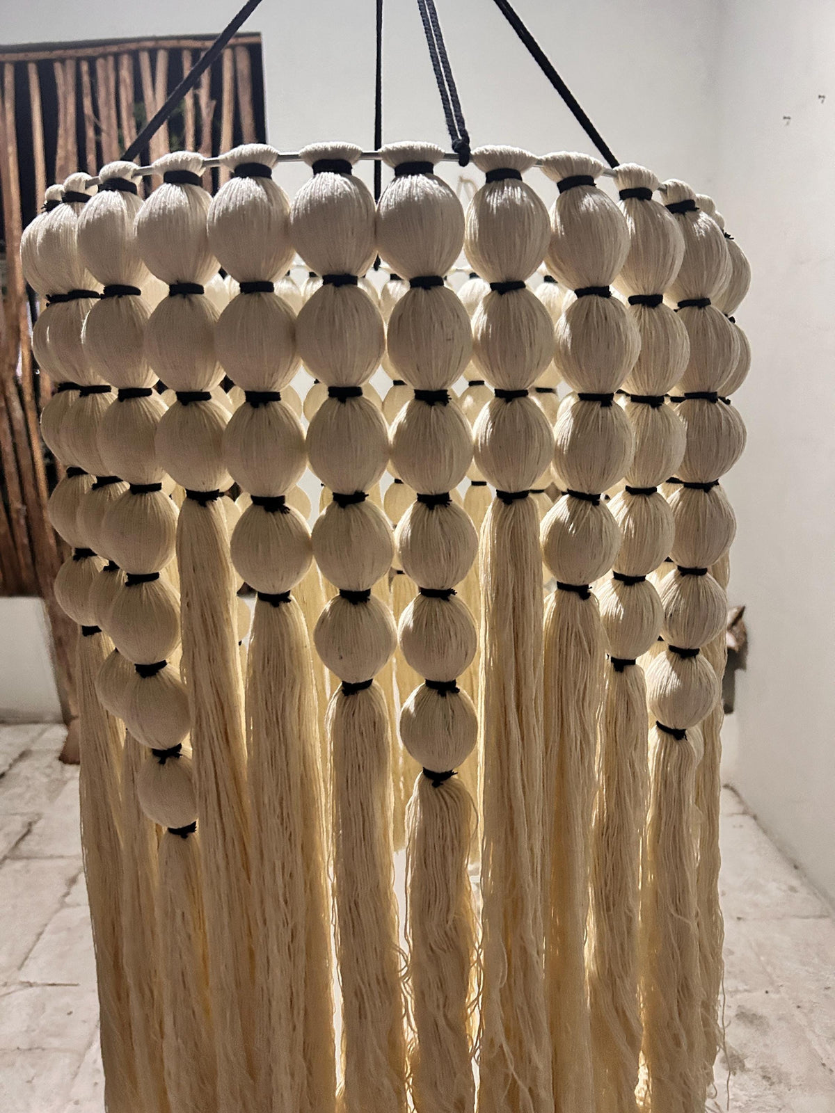 Modern Minimalist Thread Lampshade Art
