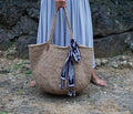 Super Large Jute Crochet Shopper Tote Bag