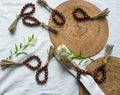 Wood beaded rustic napkin ring | boho wood beads napkin holder for wedding | farm house wedding napkin ring