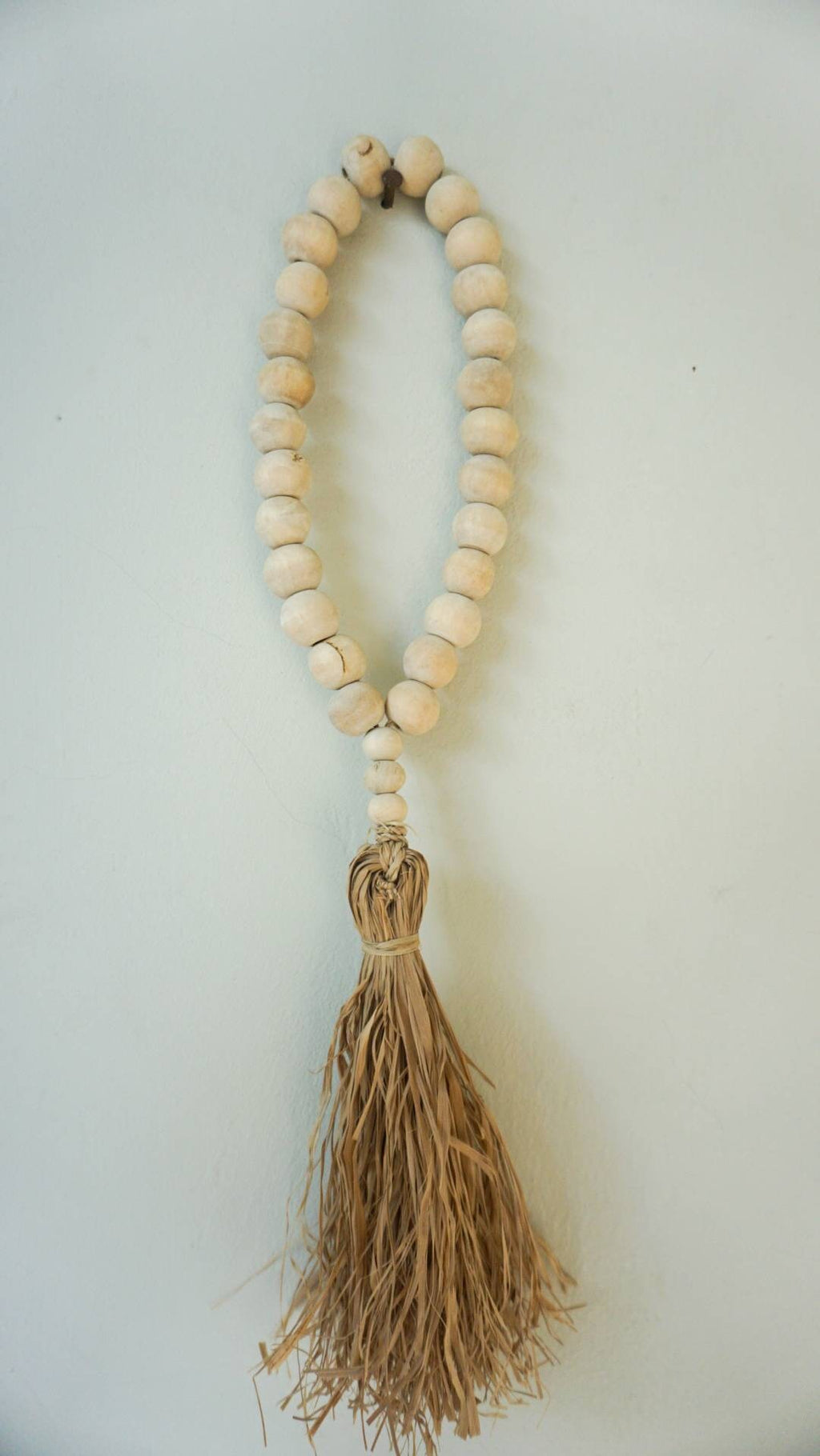 Set of 2 Wooden Bead Garlands – Farmhouse Boho Decor